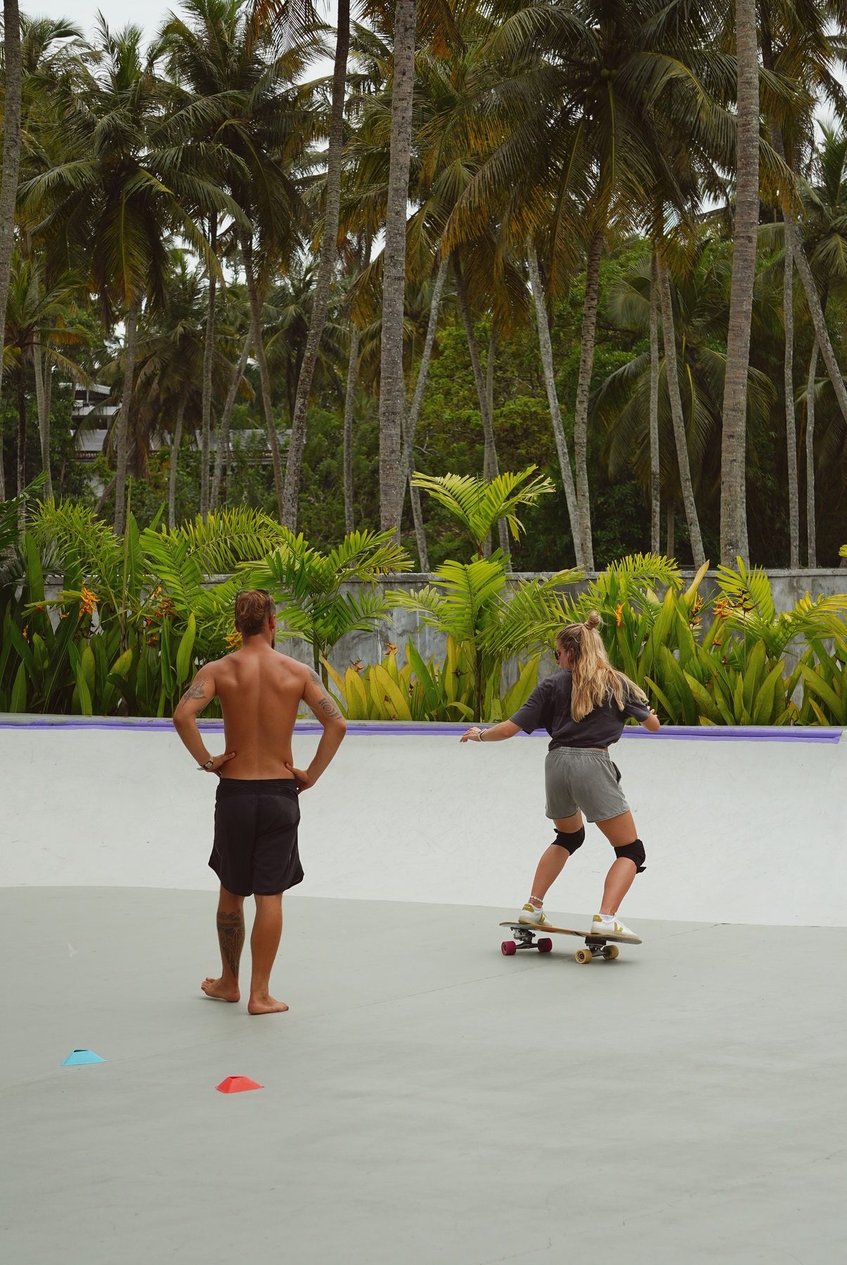 Skate coaching between sessions