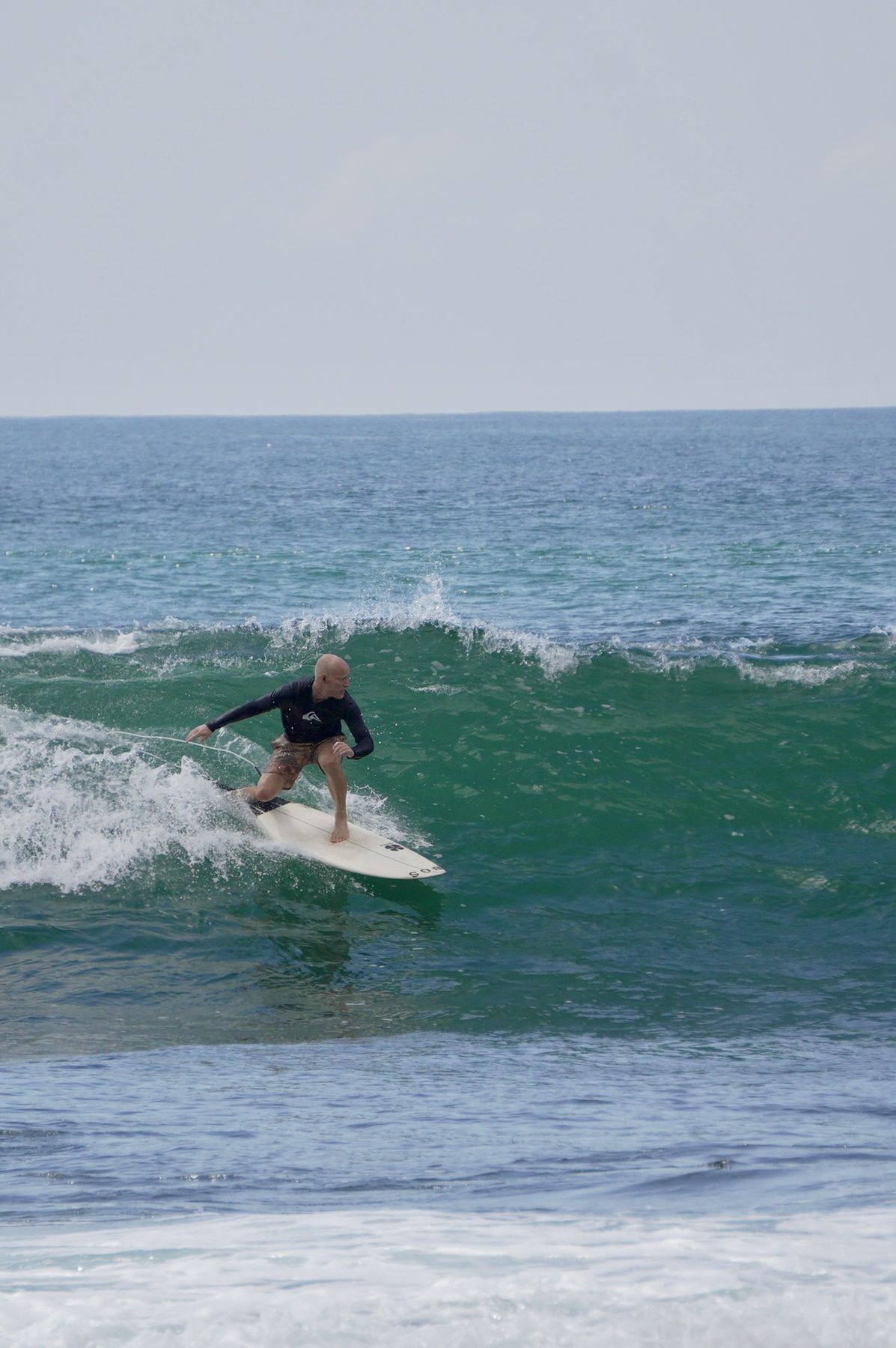 Dropping into a clean wave